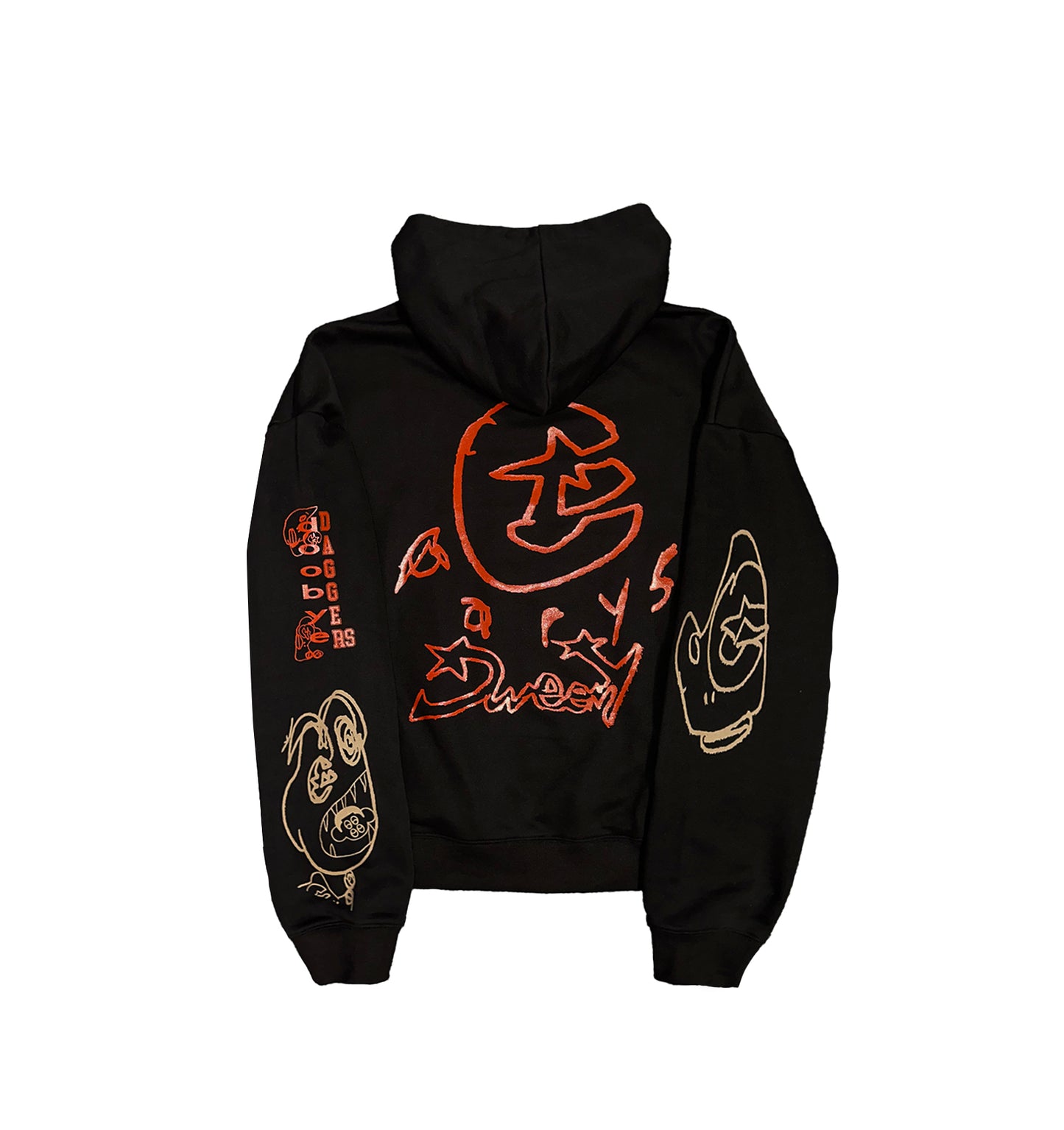 parys dagger hoody "bed/rlack"