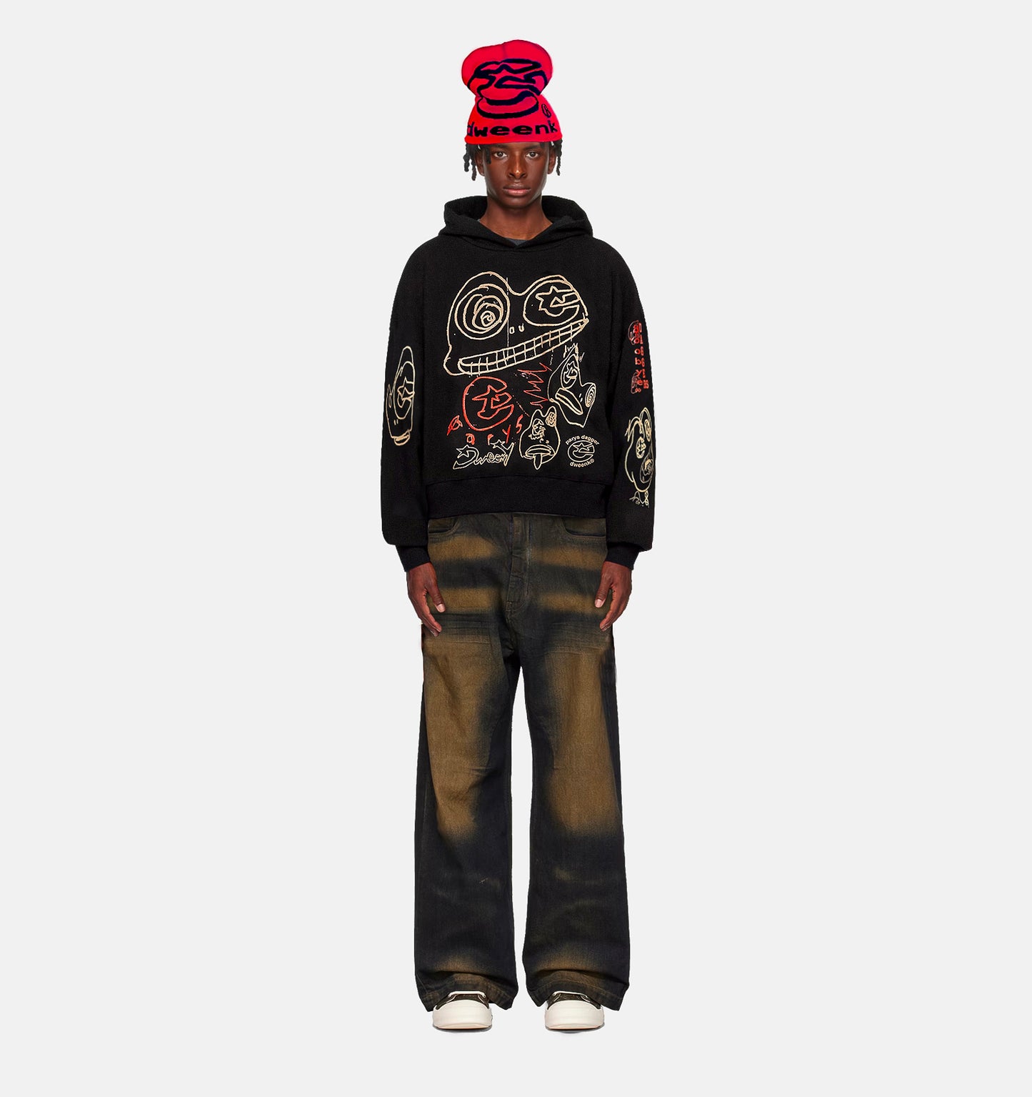 parys dagger hoody "bed/rlack"