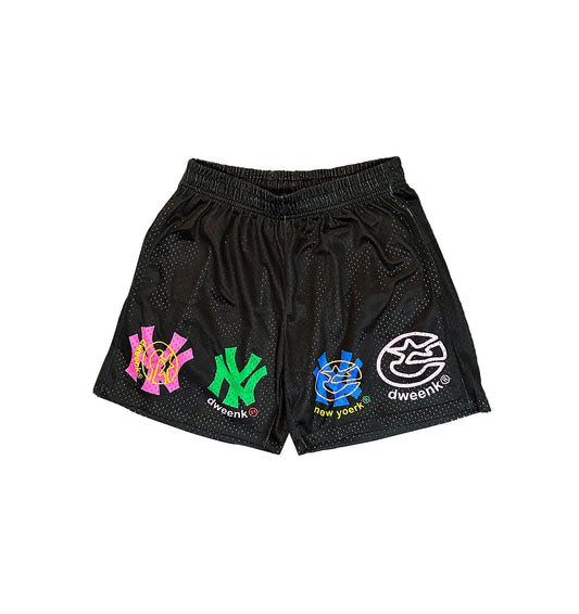 new yoerk mankees mesh shorts