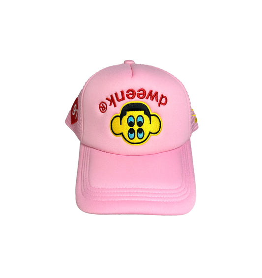 "kidmade pink" dweenk original trucker hat